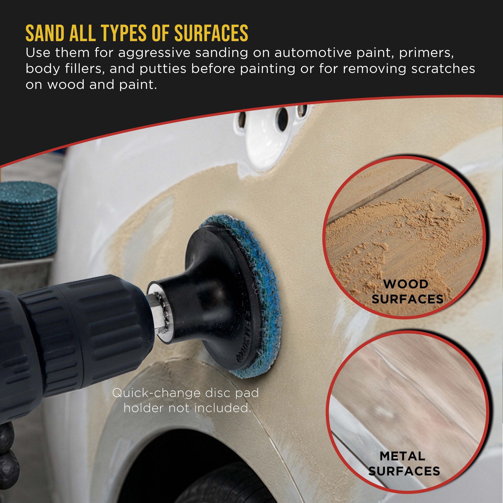 Dura-Gold 2″ Surface Conditioning Discs Blue Fine Sanding Grit (Box of 25)