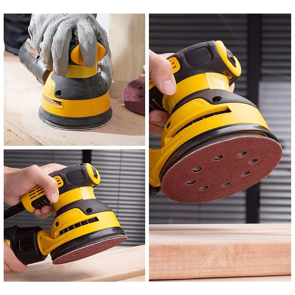Sanding Discs 125mm 5″ 8-Hole P40 to P2000 Grits Orbital Sander Pad Sandpaper