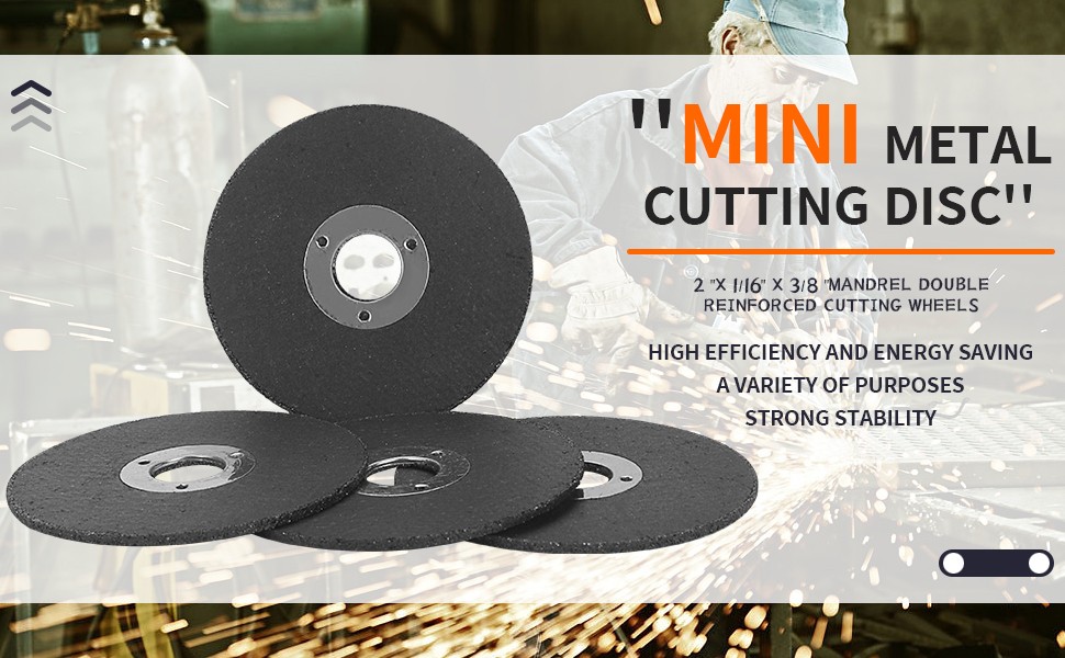50mm Mini Metal Cut-Off Wheels With 1/4” Mandrel Die Grinder For Rotary Tools