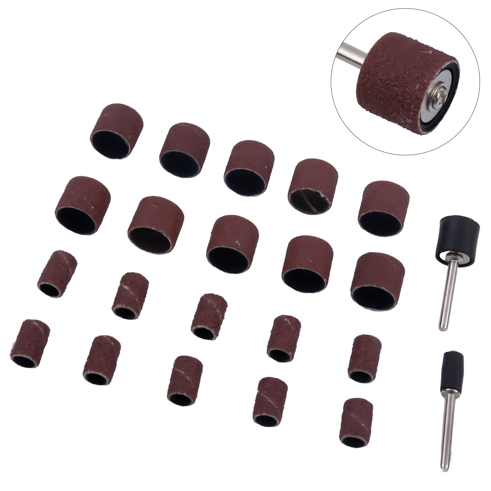 Power Tool Sanding Drum Kit Extension Rod Workshop Equipment 2 Size Accessories