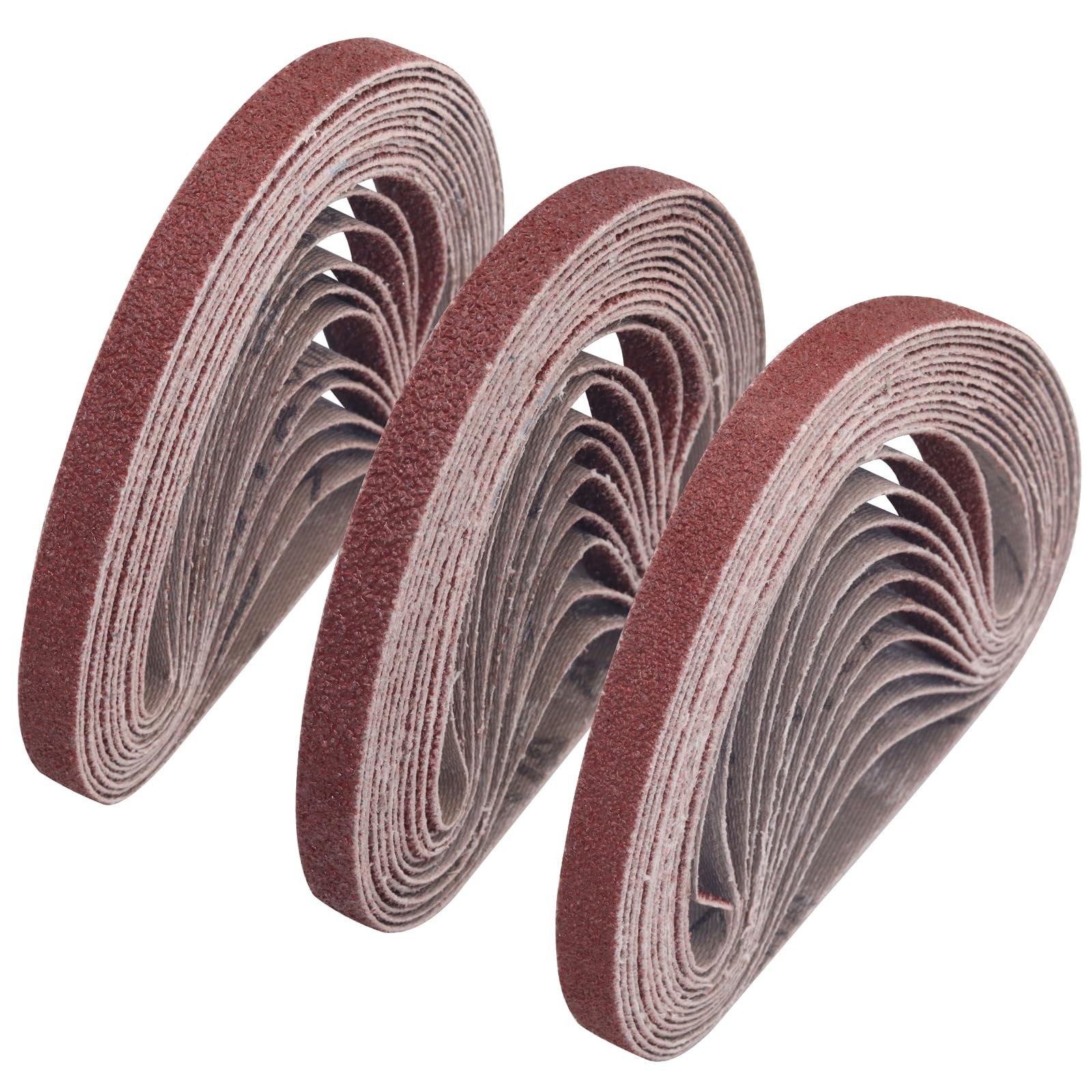 3/8 x 13” Sanding Belts for Air Belt Sander 12Each of 3/8×13 inch 36Pcs
