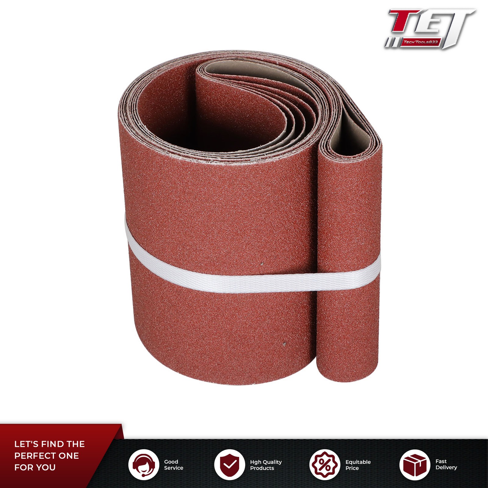 6×48 5PCS in Sanding Belts 80 Grit Belt Sander Sandpaper aluminum oxide US