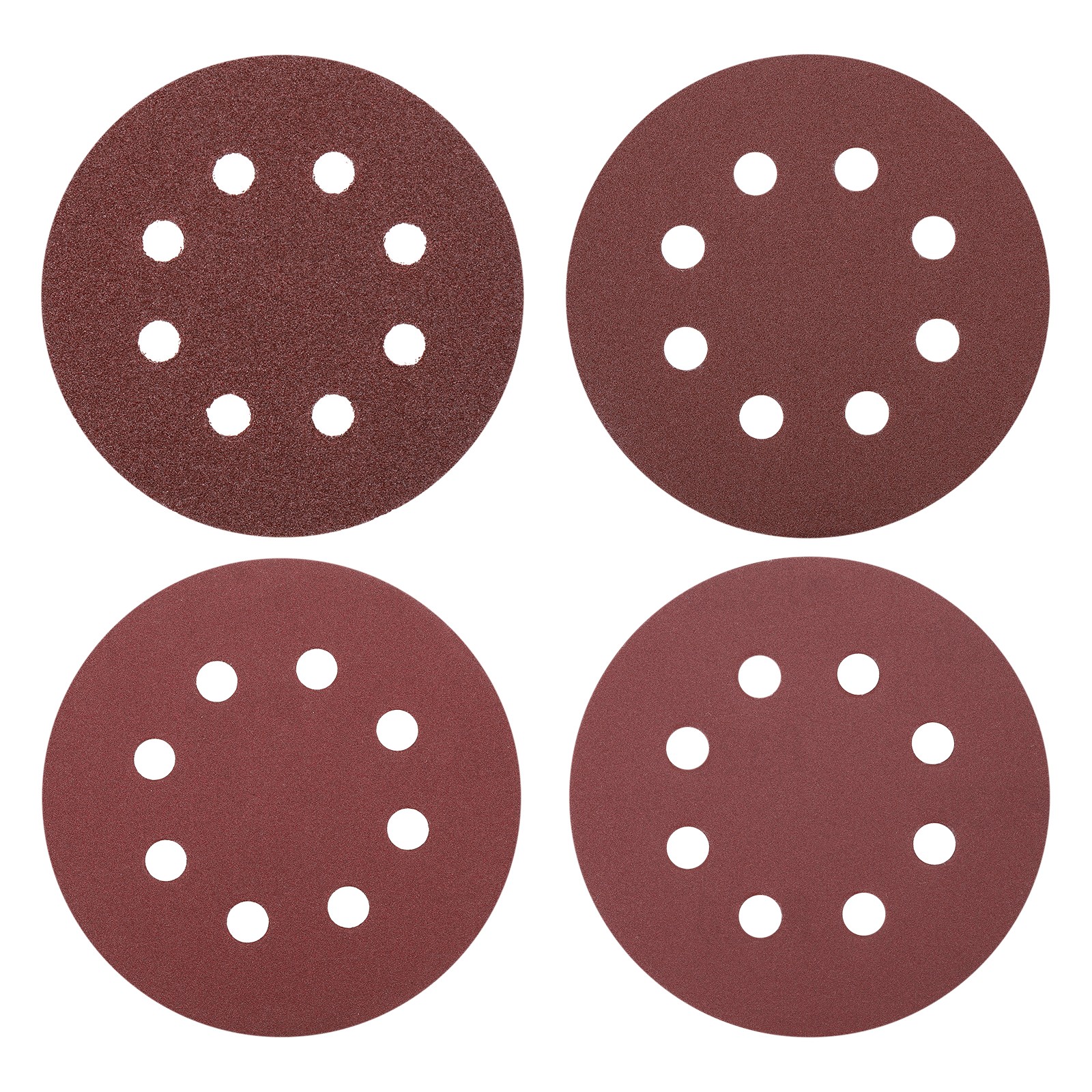 40 Pcs 5 Inch Sanding Disc 8 Hole 60/120/240/320 Grit Hook and Loop Sandpaper