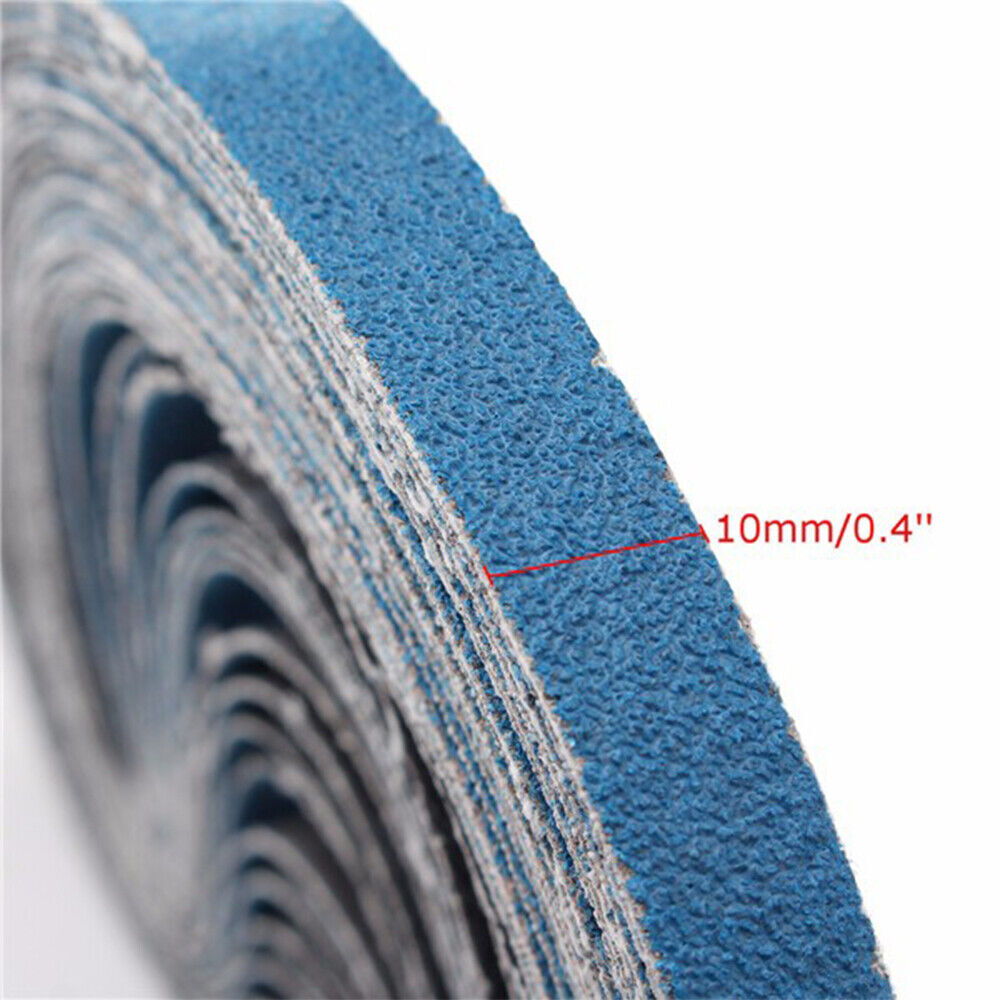 Abrasive File Sanding Belts- Silicon Carbide-40,60,80,120 Grit-10mm, 13mm & 20mm