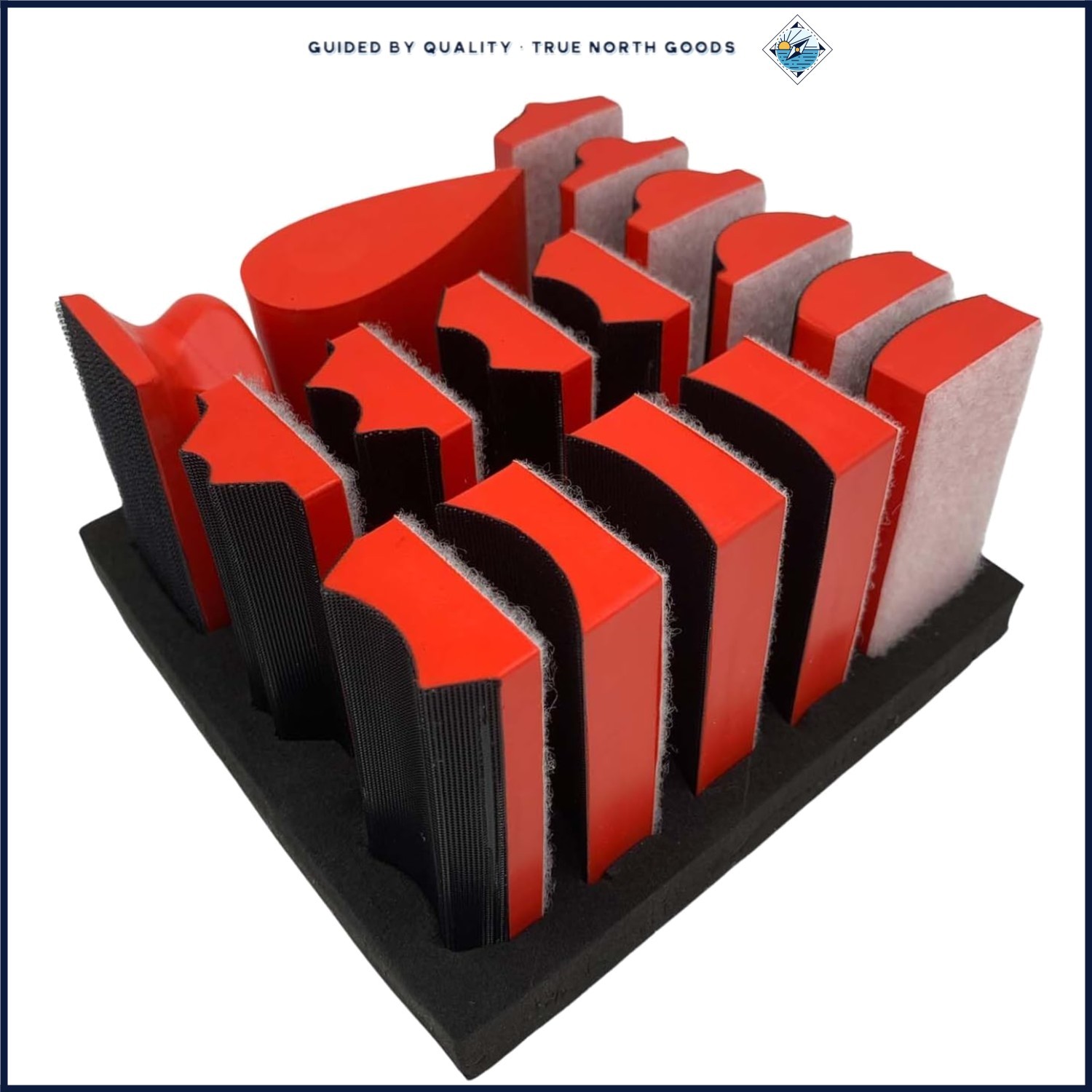 Assorted Sanding Block Kit with Hook and Loop for Wood and Auto Paint Projects