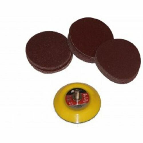 3″ Hook & Loop DISC Sanding Pad w/ 10ea (40, 80, 120 grit sandpaper) 31pcs Total