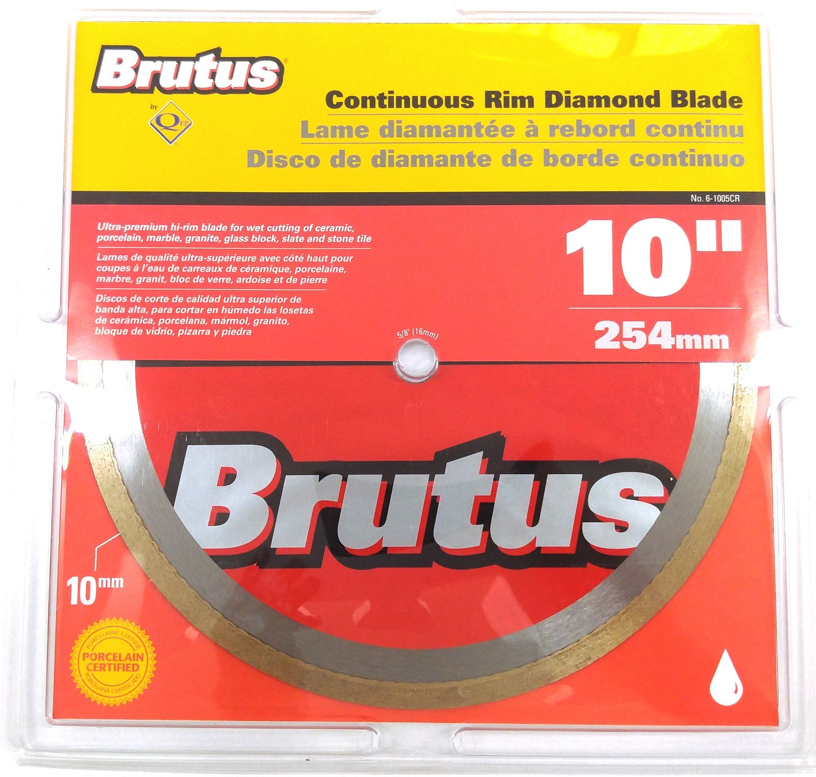 QEP Brutus 6-1005CR 10″ Continuous Rim Diamond Blade