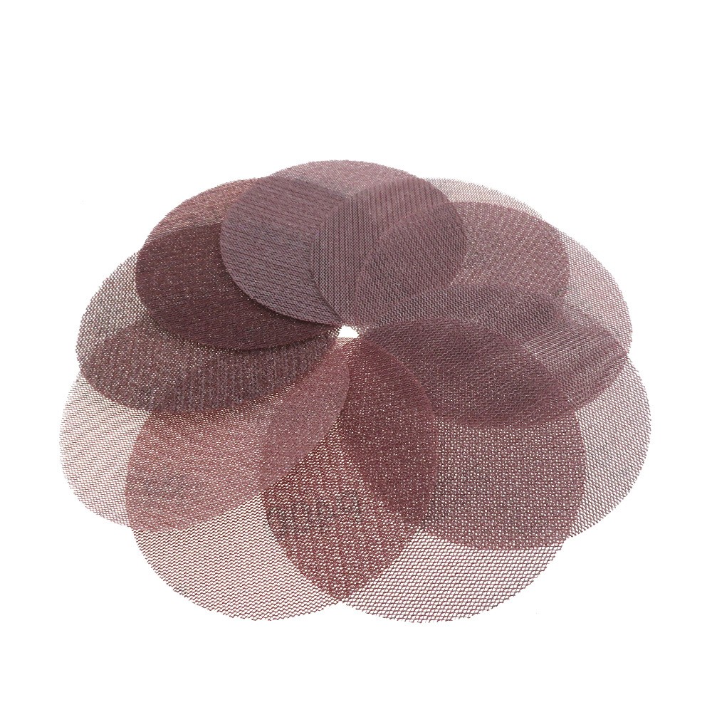 125/150/180mm Mesh Sanding Discs 60-1000P Grid Sandpaper Pads Hook And Loop