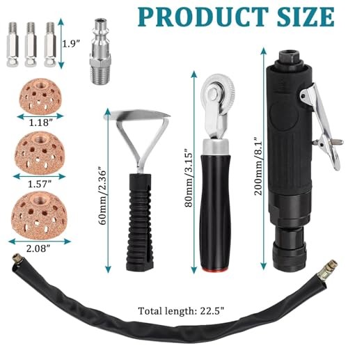 Tire Repair Set Polish Patch Tools 2500rpm Low Speed Air Tire Buffer Grinder