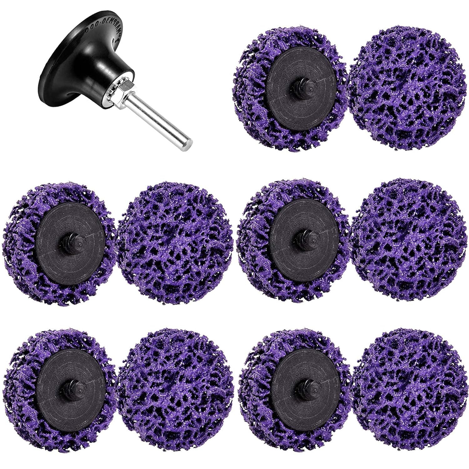 11 Pack 2″ Quick Change Easy Strip It Discs for Drill, Paint Stripper Abrasive W
