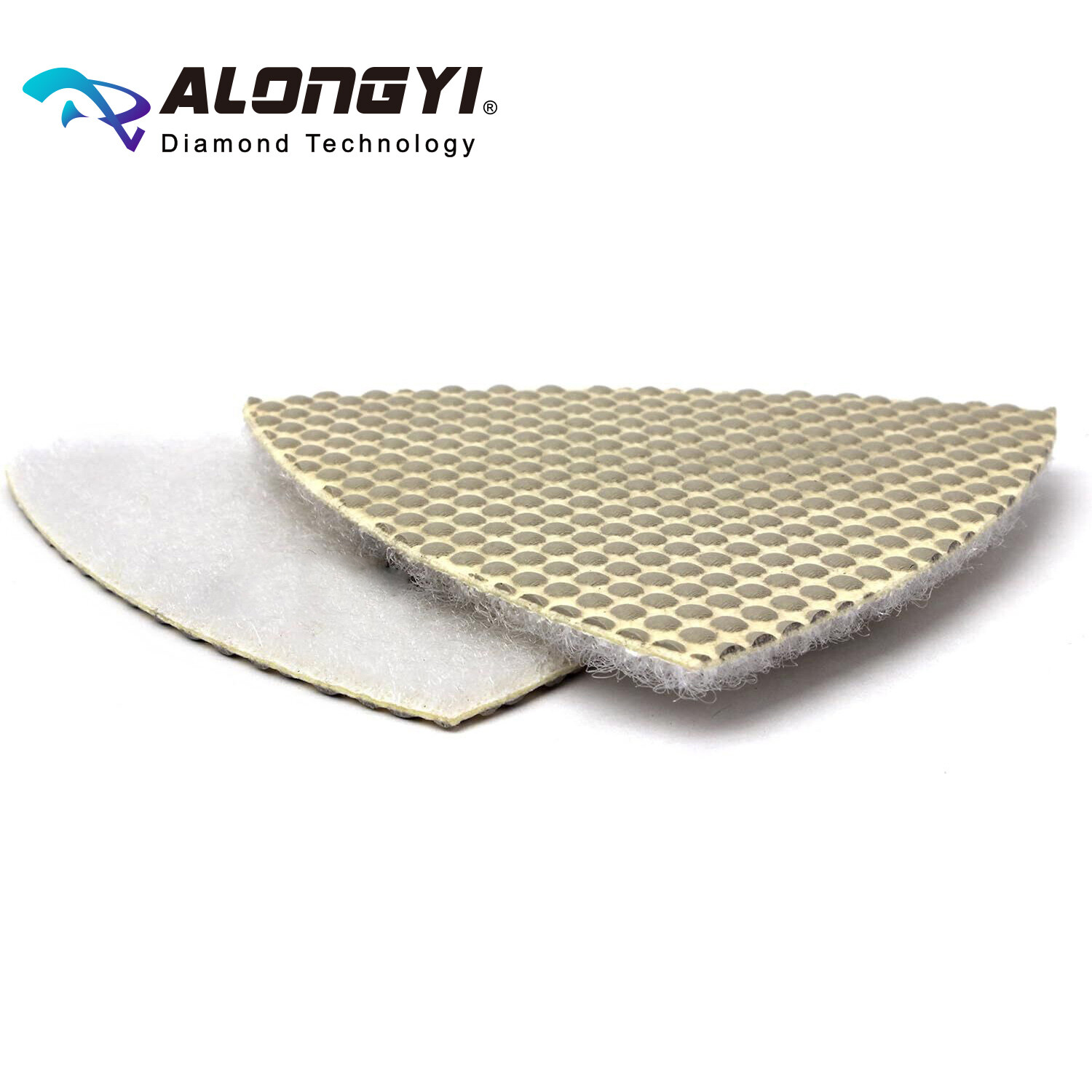 Glass TDiamond Triangular Polishing Pads for Granite Marble Glass Concrete