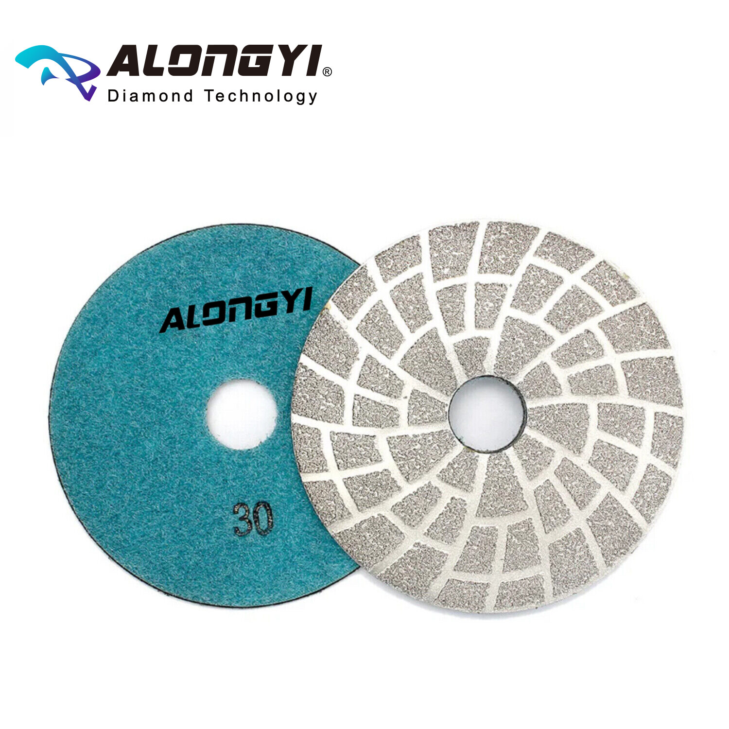 4 Inch 3pcs Diamond Polishing Pads Wet 3mm Thickness Stone Turbo Abrasive Wheel