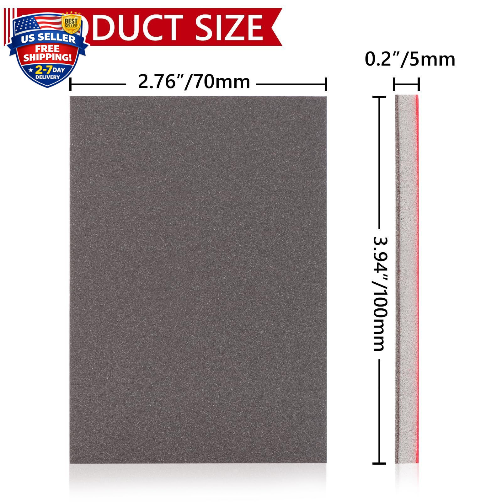 24PCS 3 x 4 Inch Sanding Sponge Set, 120-3000 Grit Soft Foam Hand Sander Block,