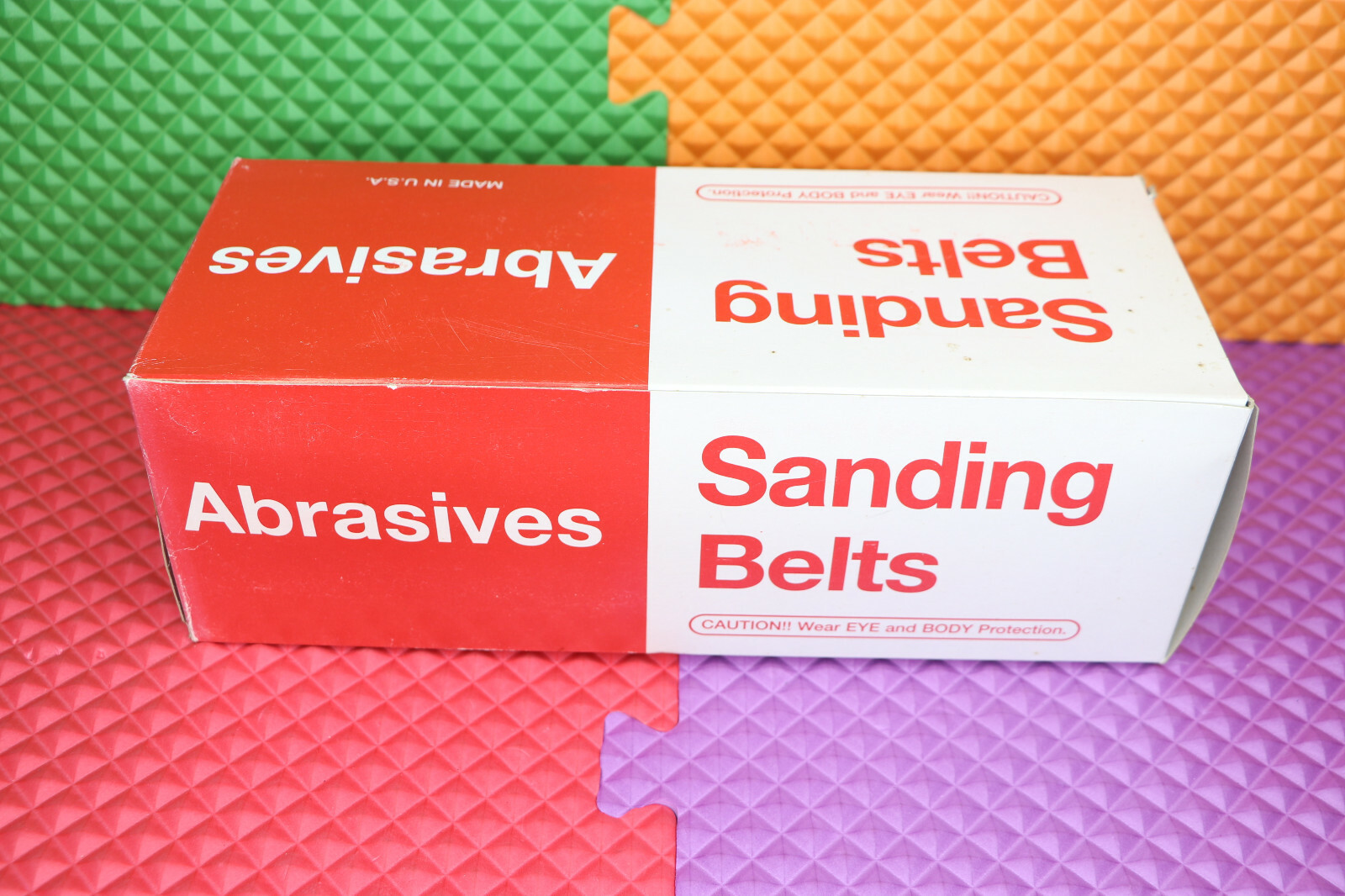 Abrasives Sanding Belts 4” x 24” A100 Grit Resin Cloth 9pc 58-454 Made In USA