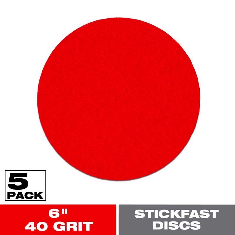 Diablo DCD060040P05G 40 Grit StickFast Random Orbital Sanding Disc 6 Dia. in.