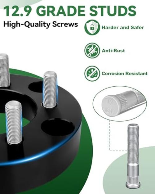 5×5.5 to 5×4.5 Wheel Adapters, 1.25 Inch 5×139.7 to 5×5.5 to 5×4.5-1/2-20