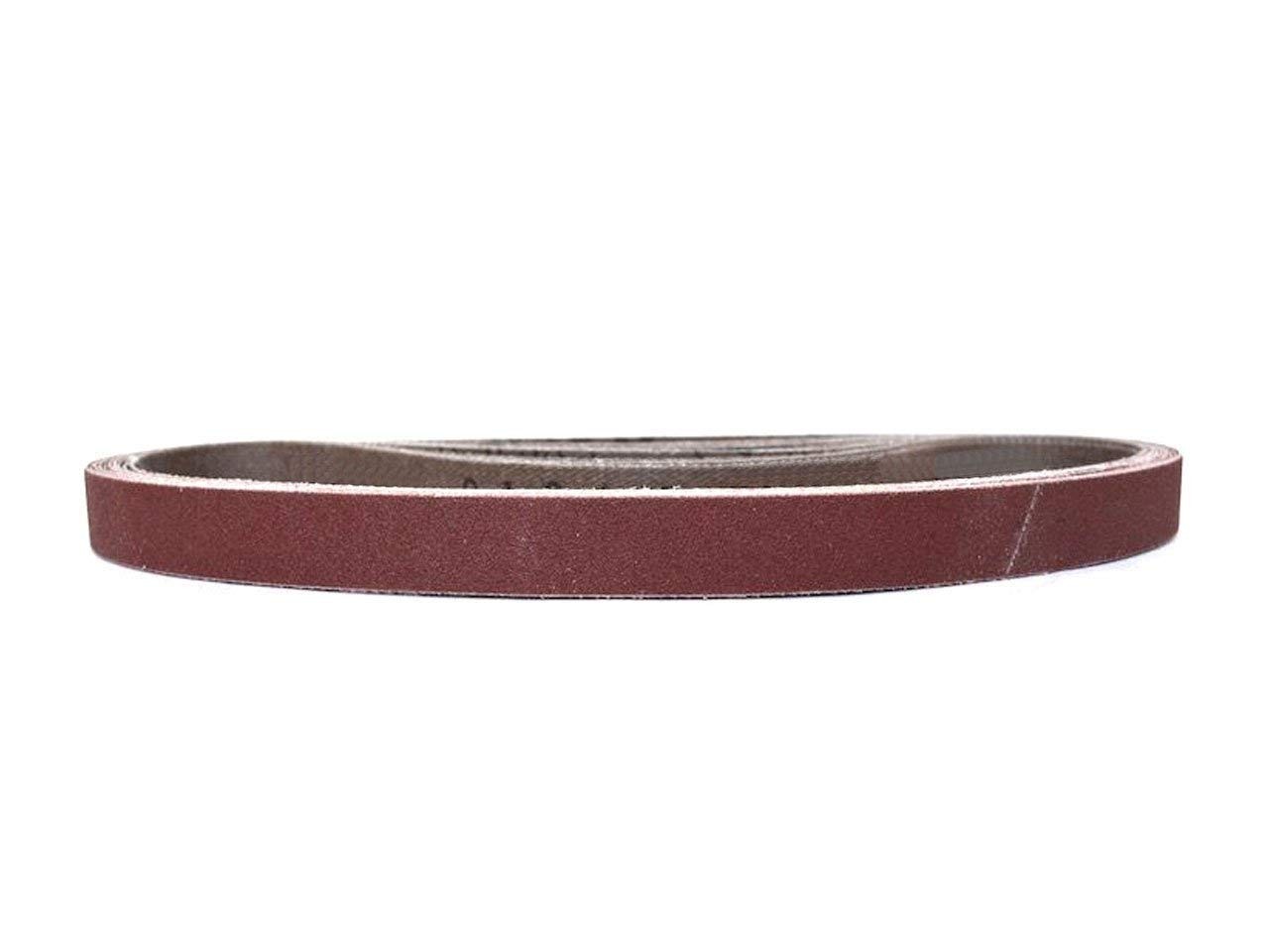3/8 x 13 Inch Sanding Belts, 4 Each of 320/400/600/800/1000 Fine 3/8″x13″