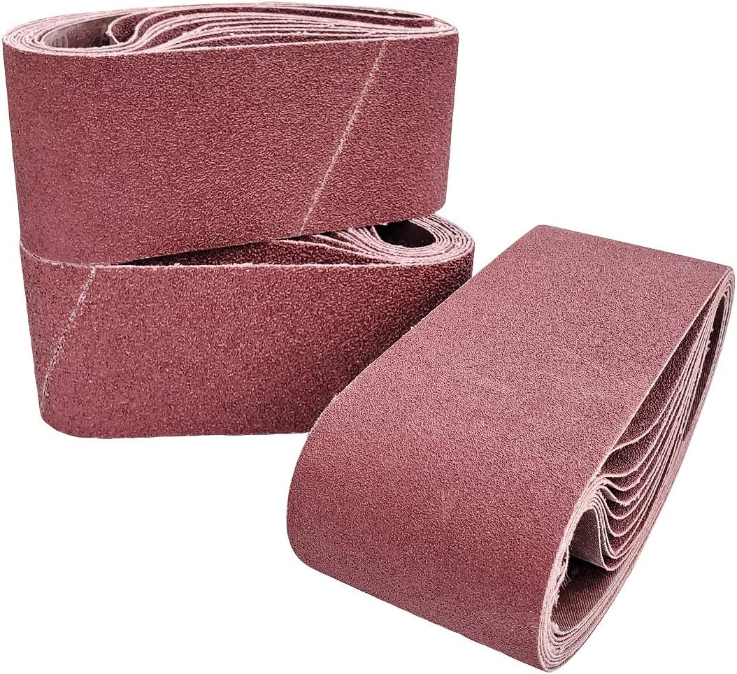 20 PCS 2.5 Inch X 16 Inch Abrasive Sanding Belts – 5 Each of 40 80 120 240 Grit