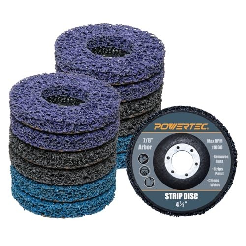 4-1/2″ Strip Discs for Angle Grinder 12-Pack – Remove Paint, Rust, Welds, Oxidat