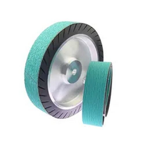 250*50mm Centrifugal Rubber Contact Wheel 10″ for Sanding Belts on Motor Grinder