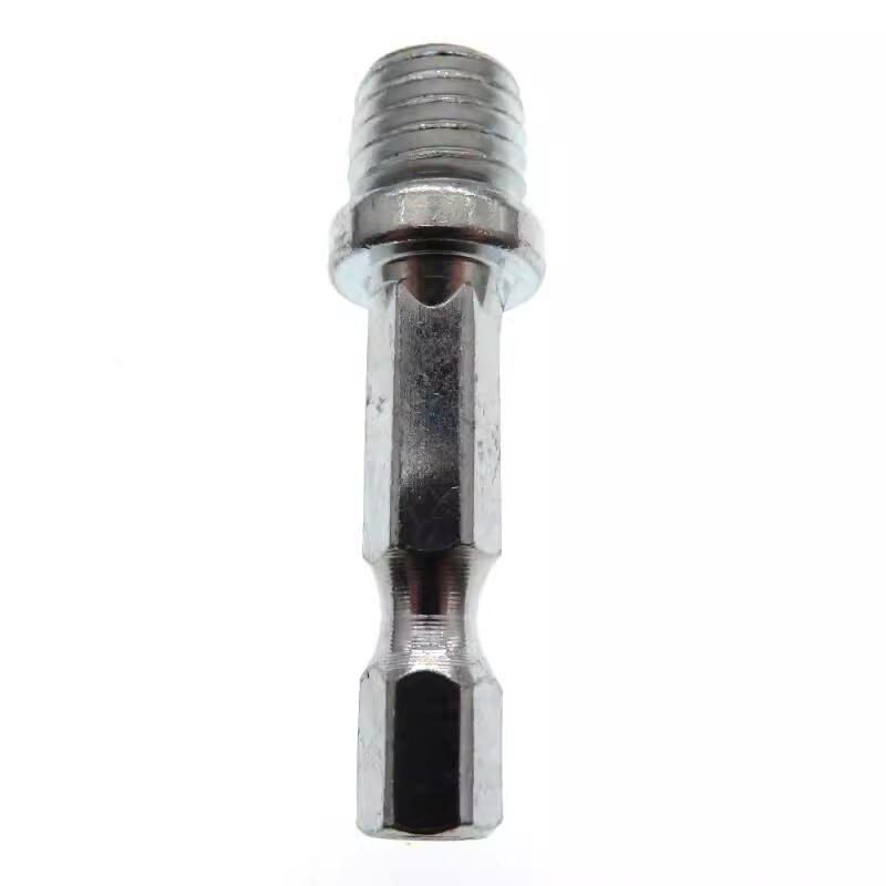 M10 M14 Thread to Power Drill Adapter 1/4″ Hex Shank for Polishing Backing Pads