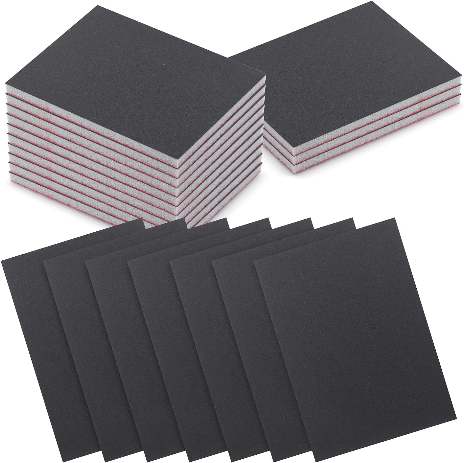 20 PCS 800 Grit Sanding Sponge Wet Dry Block Soft Foam Sandpaper Metal Wood