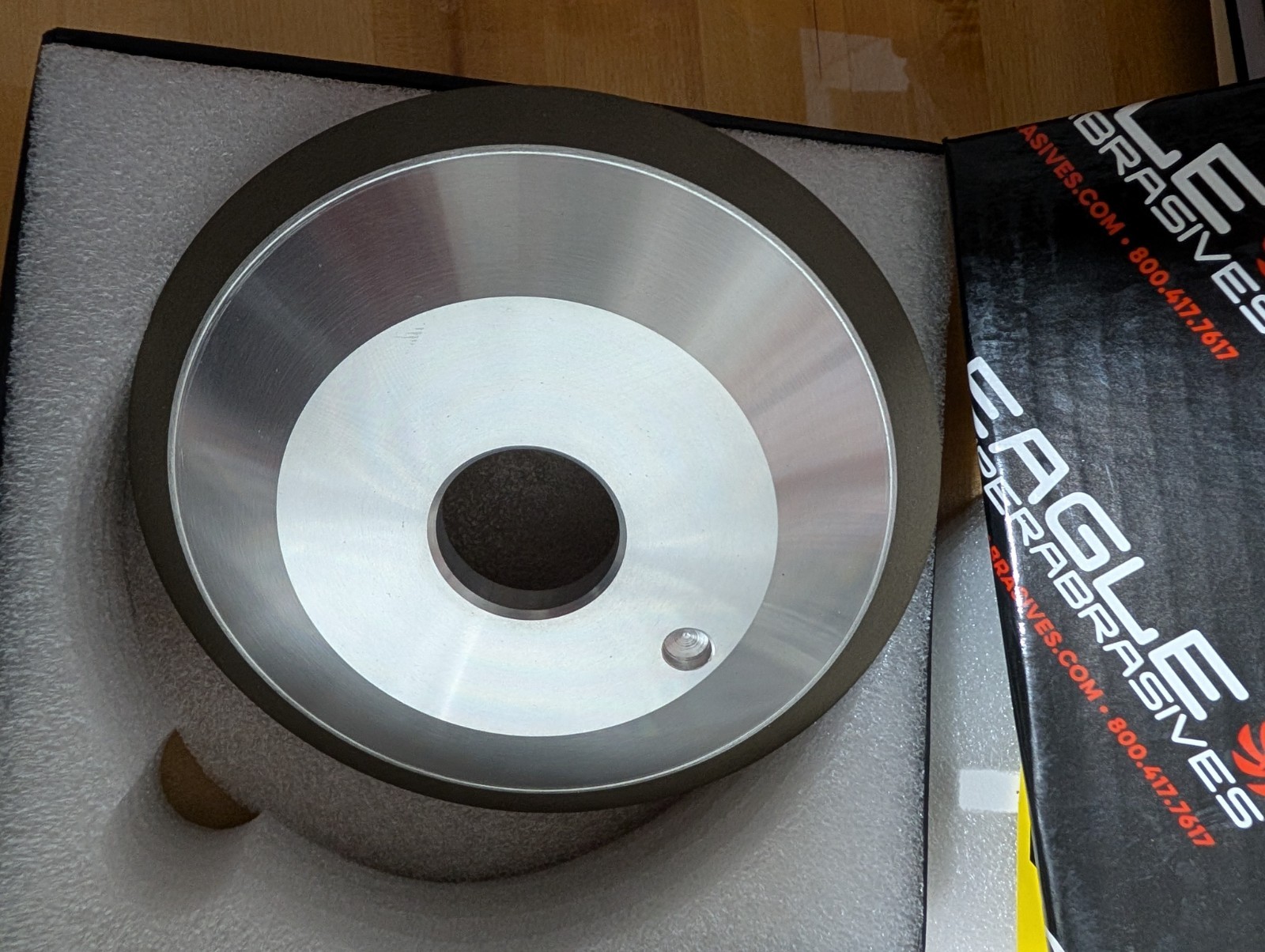Eagle Superabrasives Diamond Grinding Wheel 12V9 150mm x 1.6x10mm x 32mm D600