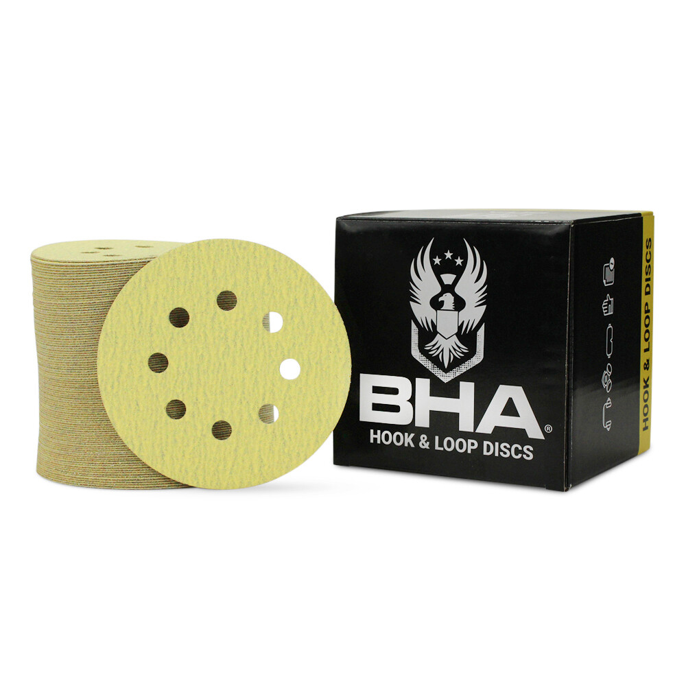 100 Pack – 5″ Inch 8 Holes 600 Grit Hook & Loop Sanding Discs Orbital DA Disks