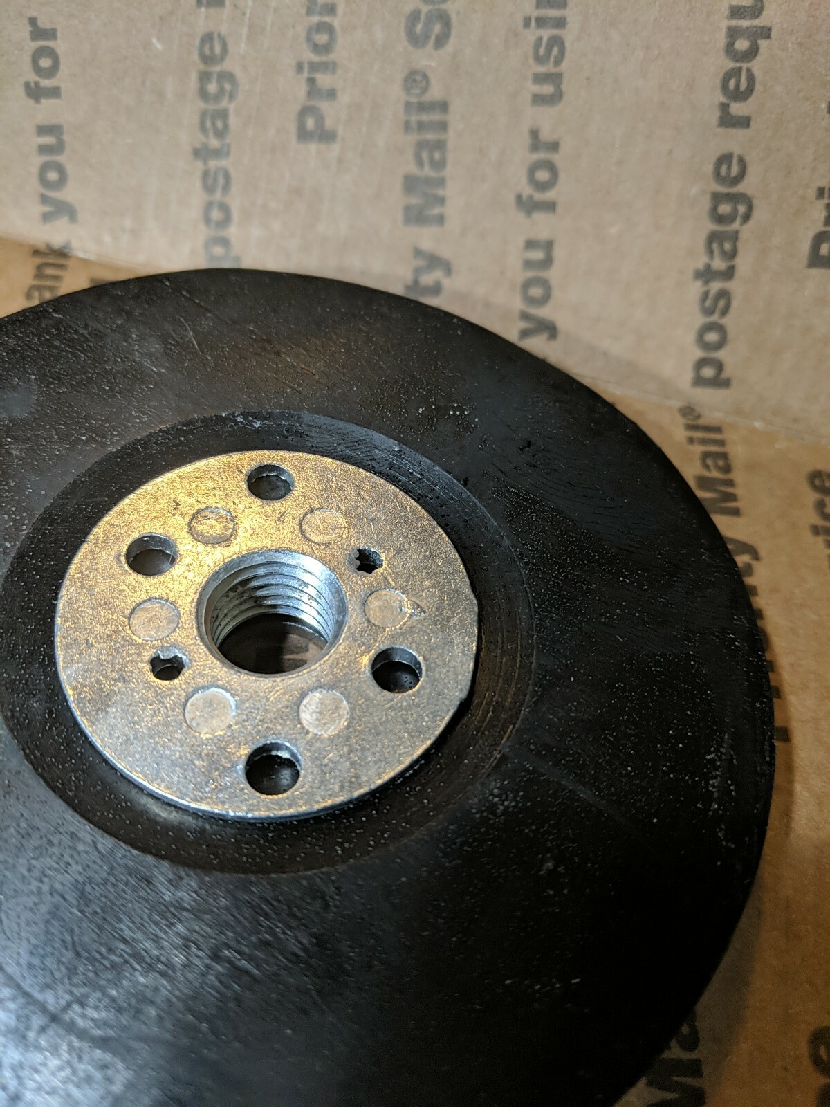 Eazypower 98011 4″ x 5/8″-11 Threaded Rubber Backing Pad Disc for Angle Grinder