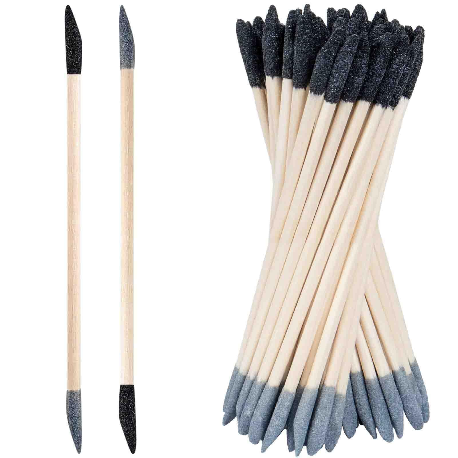 Nokiils 100Pcs Sanding Stick 280 Grit Fine Detailing 5.4×0.2 Inch Aluminum Oxide
