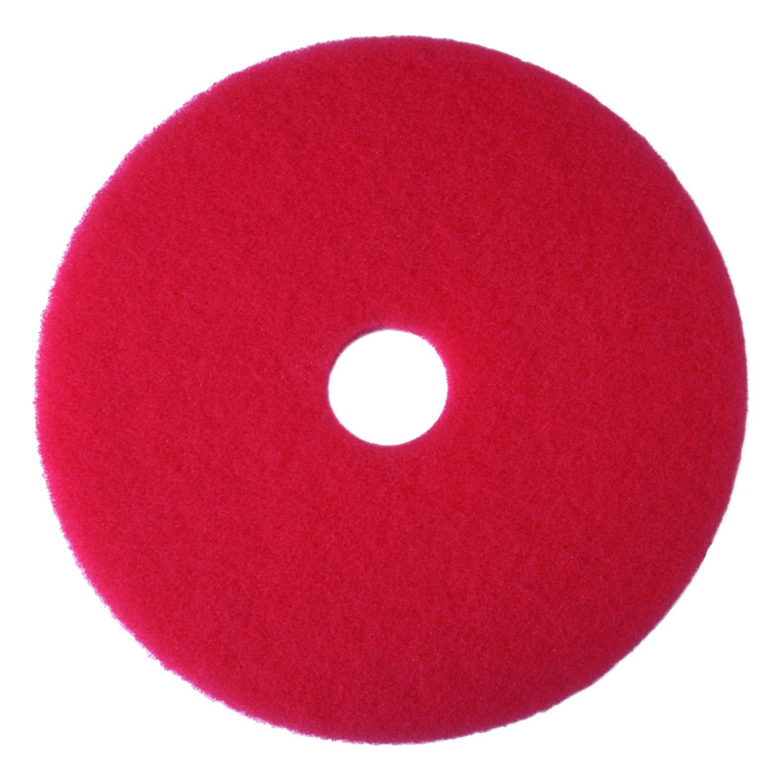 3M Buffer Floor Pad 5100 Red 14″ Removes Soil Scratches Scuff Marks and Black