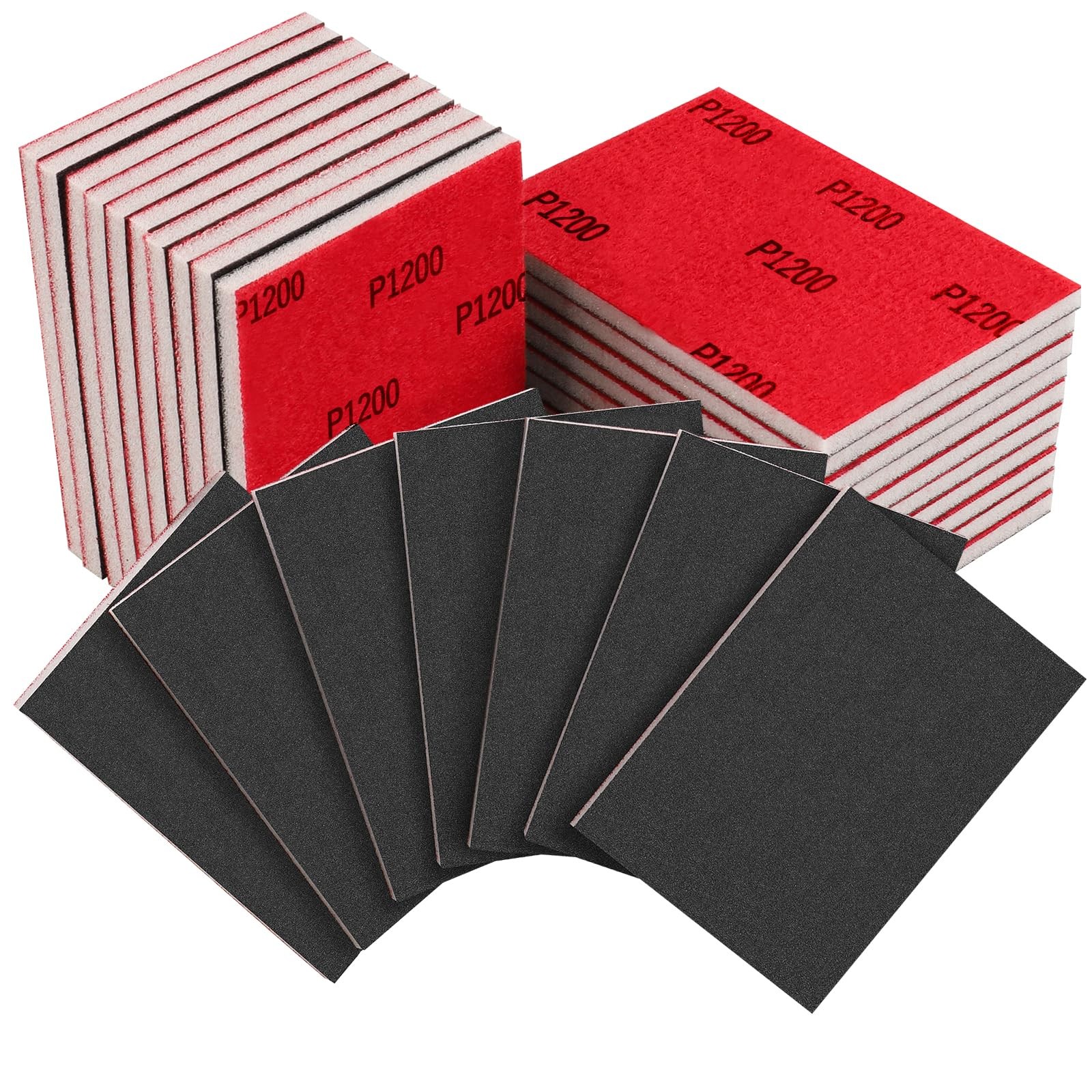 20PCS 3×4 Inch 1200 Grit Sanding Sponge Ultra Fine for Metal Wood Polish