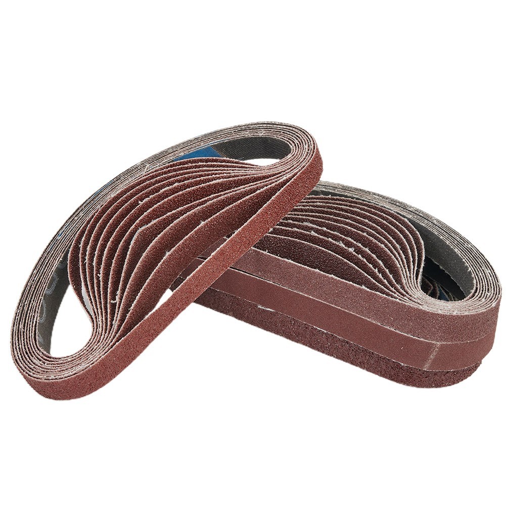 13x 457mm Belt Power Finger File Sander Abrasive Sanding-Belts For Black & Decke