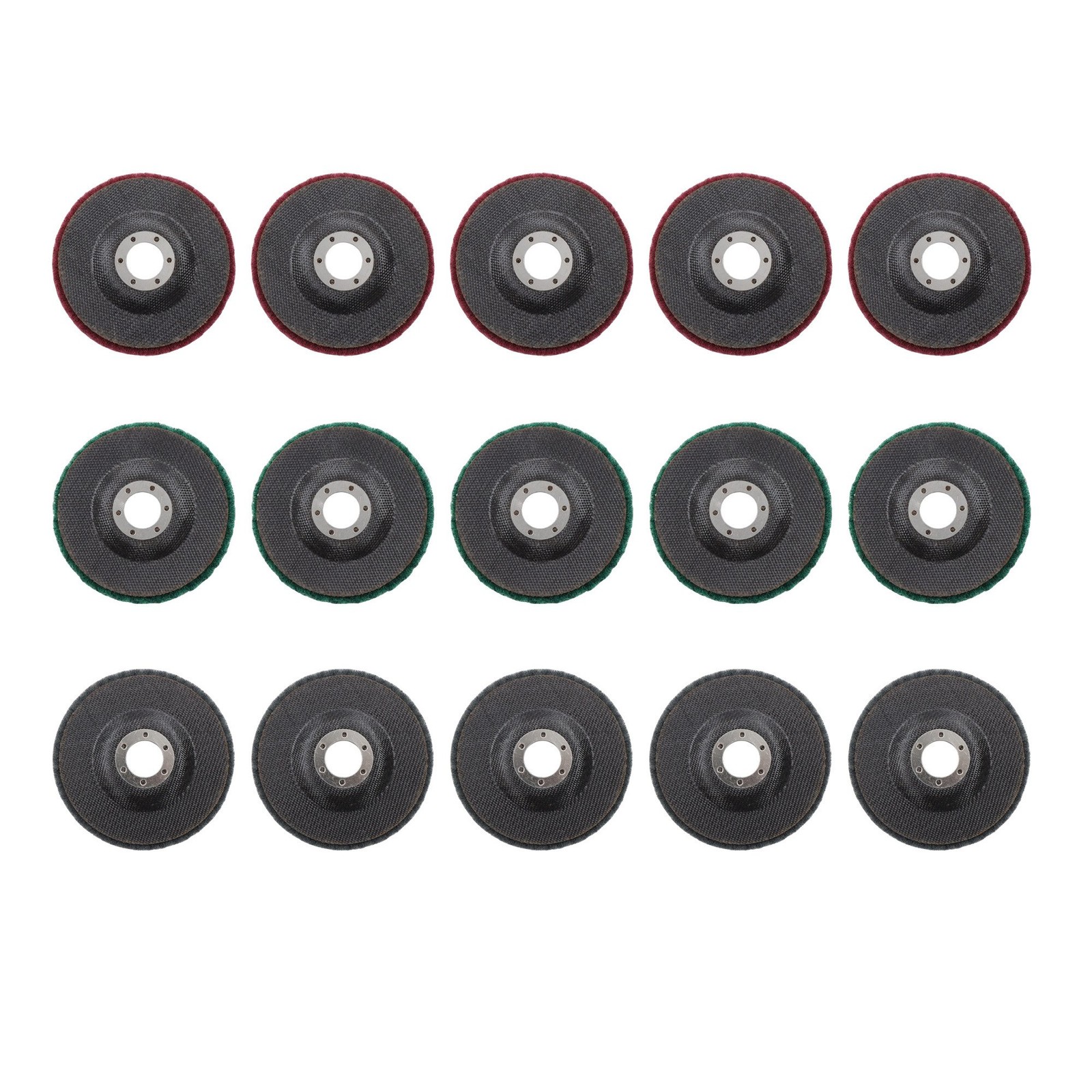 15 Pack 180 & 320 & 600 Grit Scour Flap Discs Set for Angle Grinder (4-1/2 Inch)