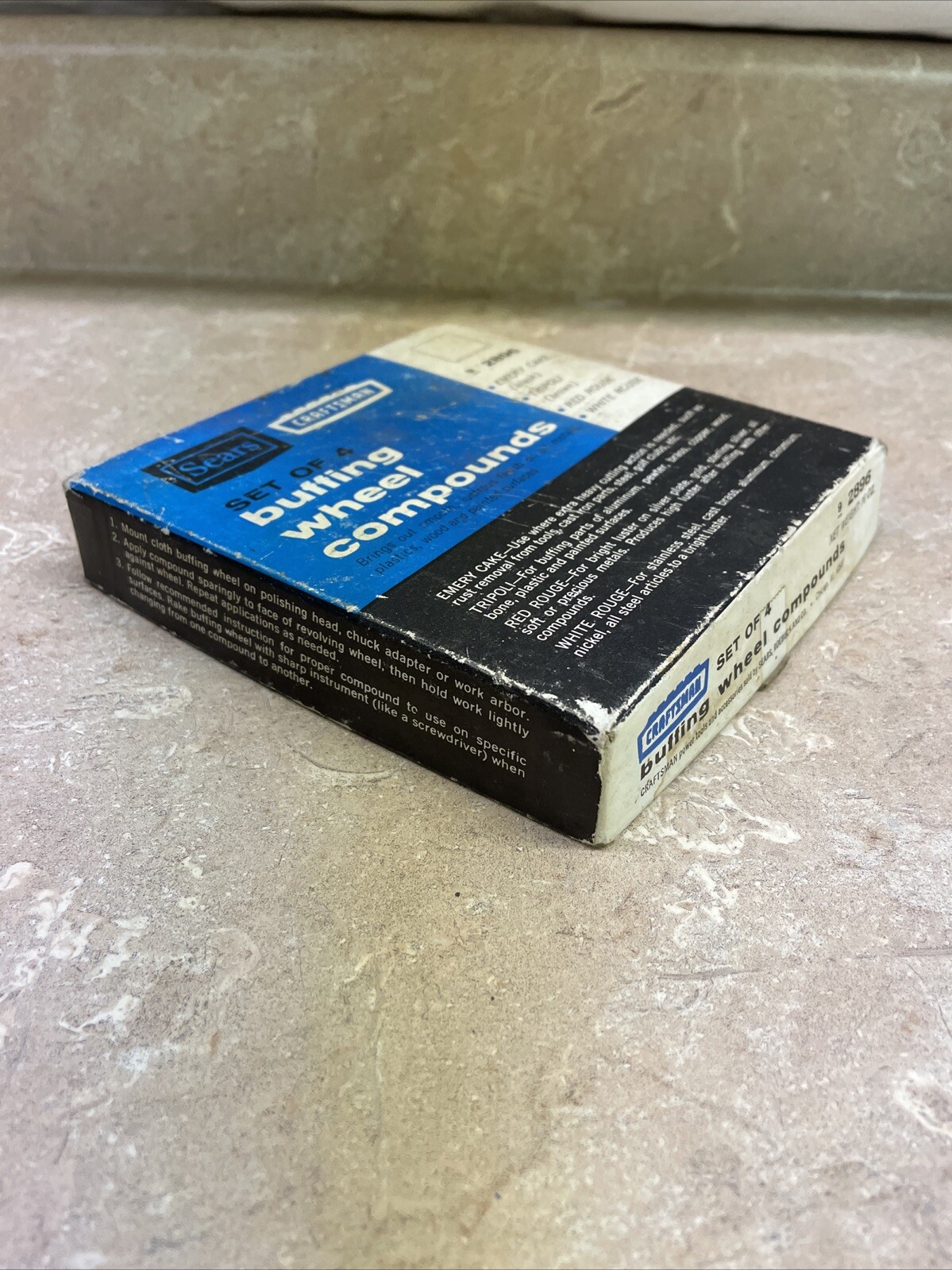 Vintage Sears Craftsman No.9-2896 Set of 4 Buffing Wheel Compounds