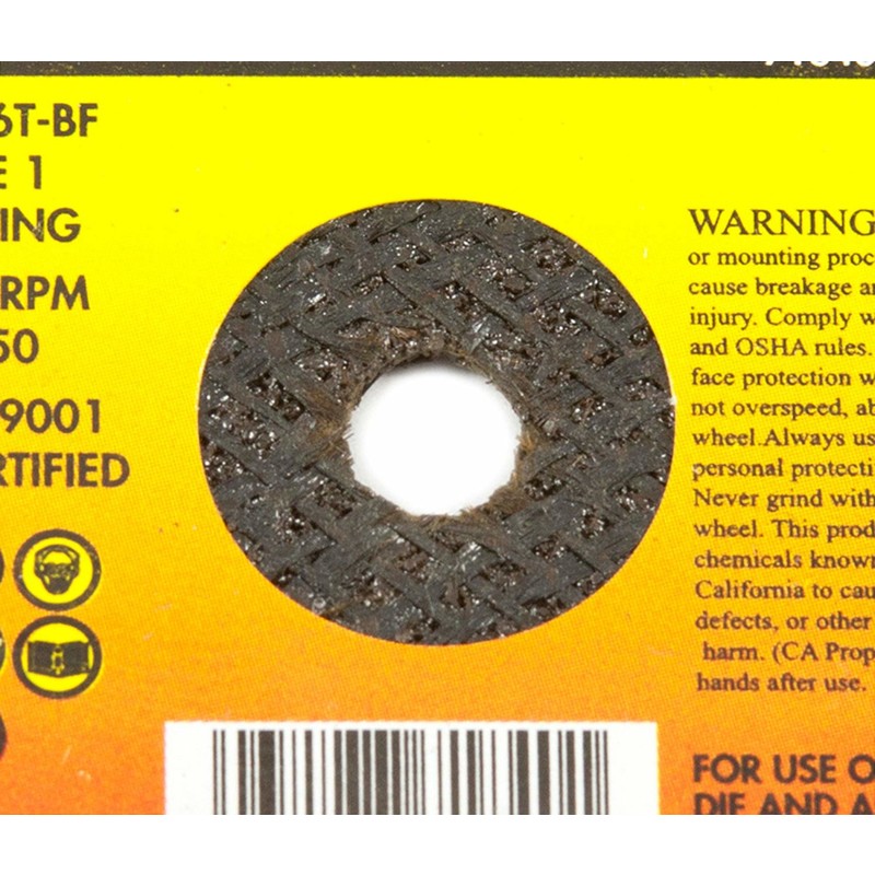 Forney 71840 Aluminum Oxide 25,450 rpm 3 Dia. in. Cut-Off Wheel 1/16 in. Thick