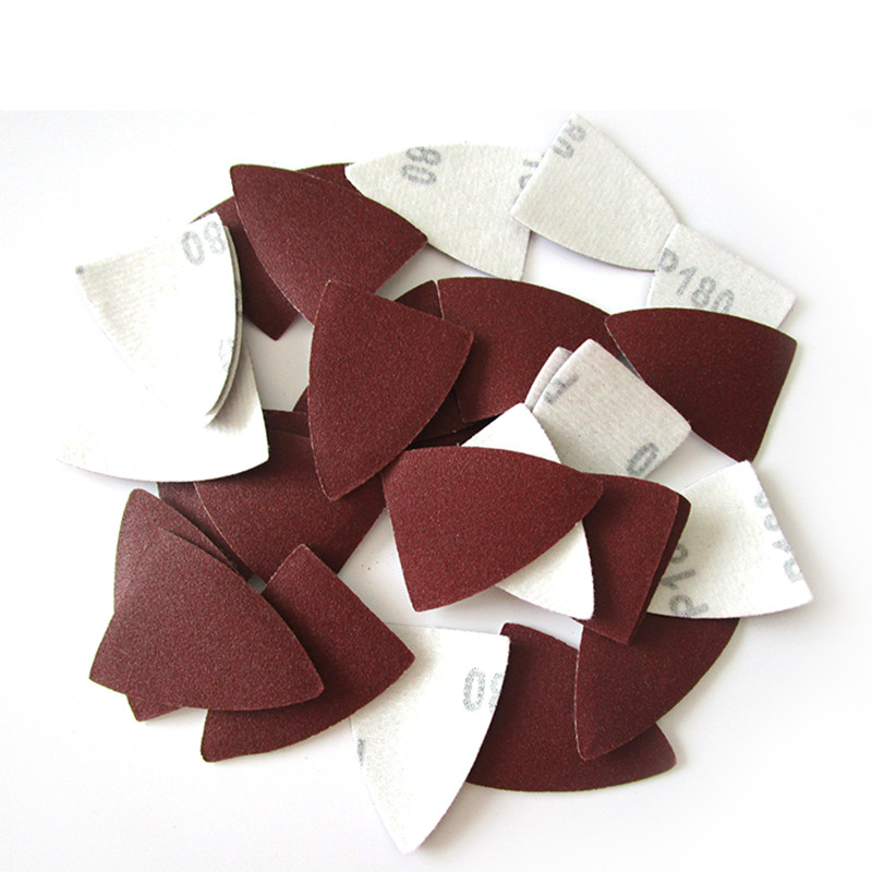 Triangle ＆ Square Sanding Discs Sandpaper Hook and Loop Pads 80-400 Grit