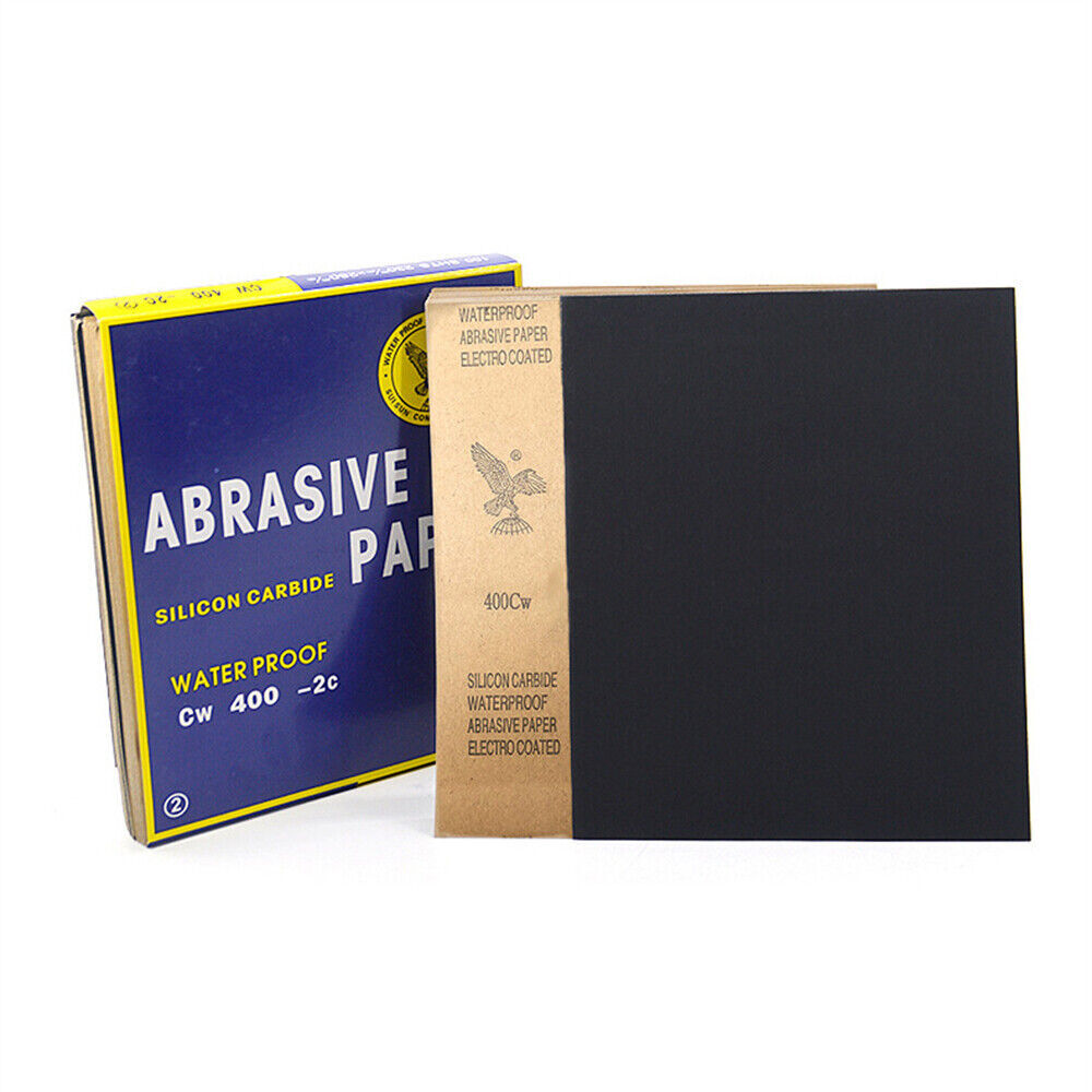 10x Wet and Dry Sandpaper Waterproof Abrasive Sanding Paper Sheets 60-2000 Grit