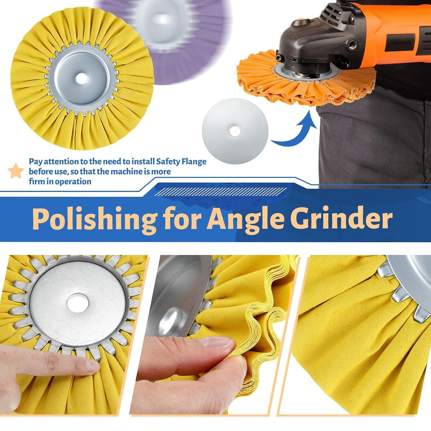 Airway Buffing Wheels in Stylish Color – 6 Pcs