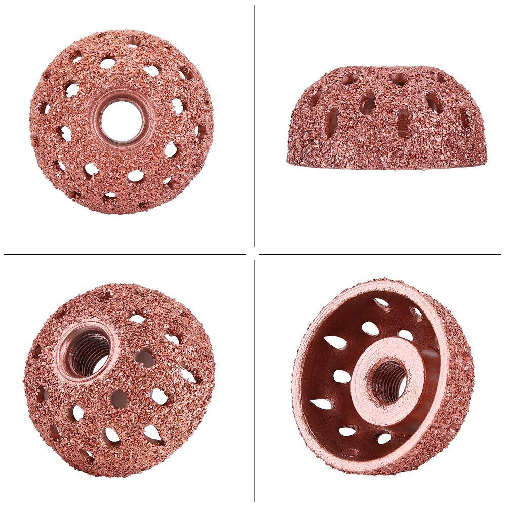2PCS Tungsten Steel Grinding Head, Tire Buffing Wheel, 70 Coarse Grit Buffing Wh