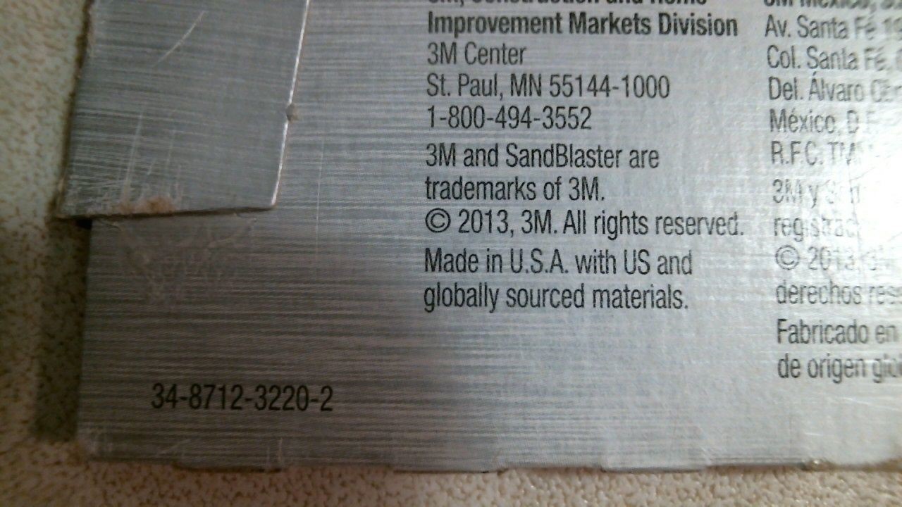 3M SandBlaster 9664SB-ES 1/4 Clip-On Sanding Sheet 120 Grit, 4 Sheets, FS