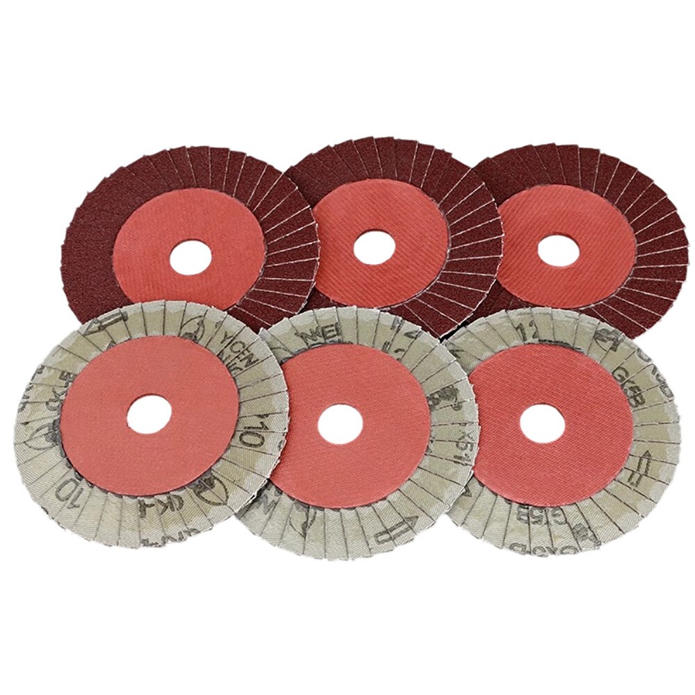 Flap Sanding Disc 100*16mm Brown Corundum Grinding Polishing Angle Grinder Wheel