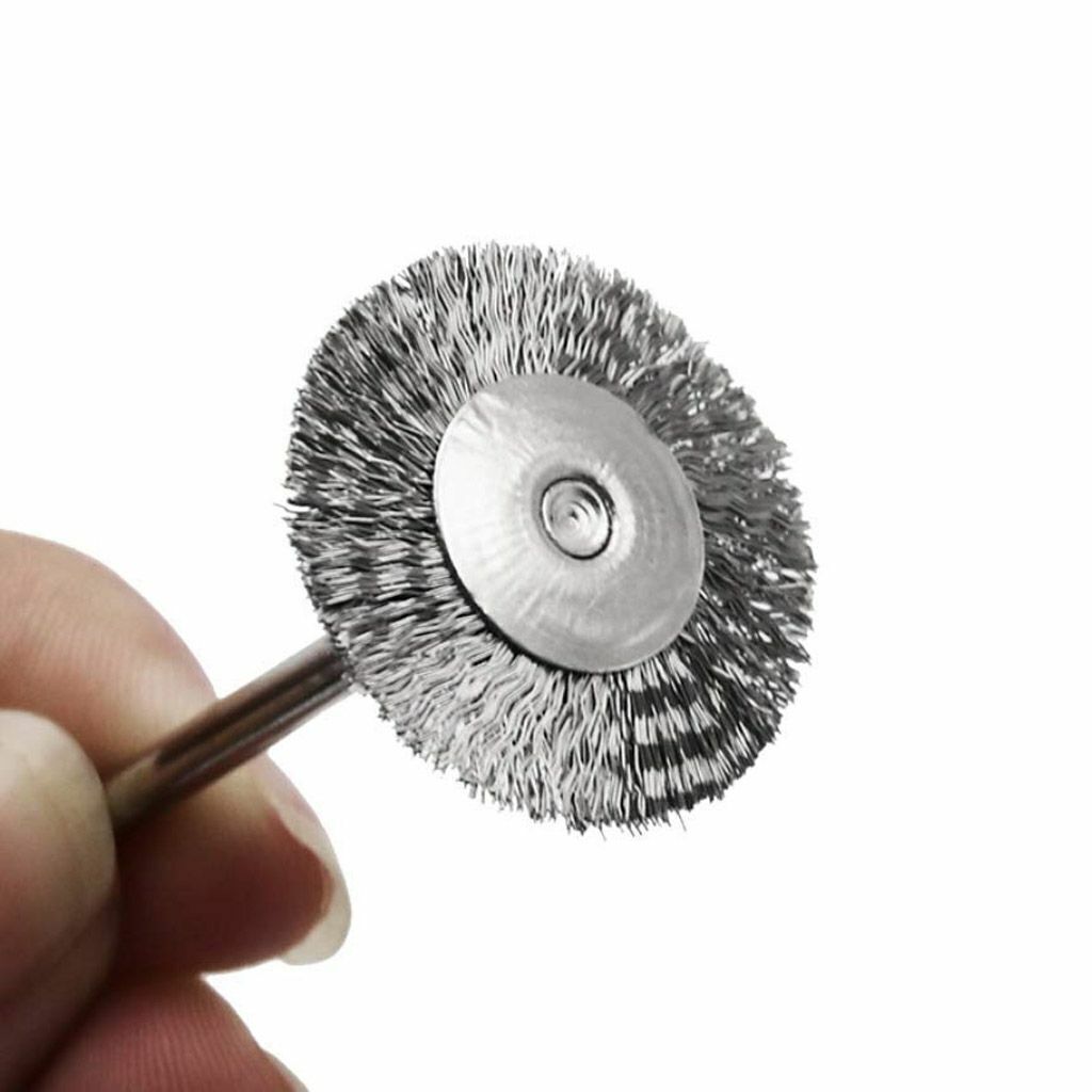 60Pc Rotary Steel Wire Brass Brush Drill Polishing Cup Wheel Set Tool for Dremel