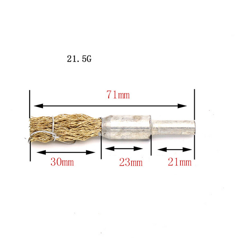 Copper Wire Brush Drill Rotary Tool Grinder Polishing For Metal Rust Removal US