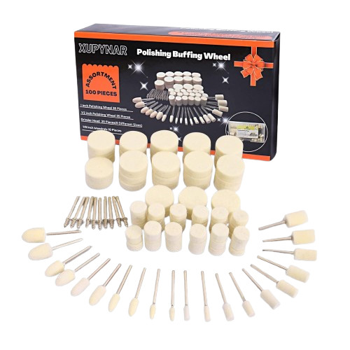 100PCS(2 pack) Polishing Buffing Wheel for Dremel Polishing Kit, Polishing Wheel