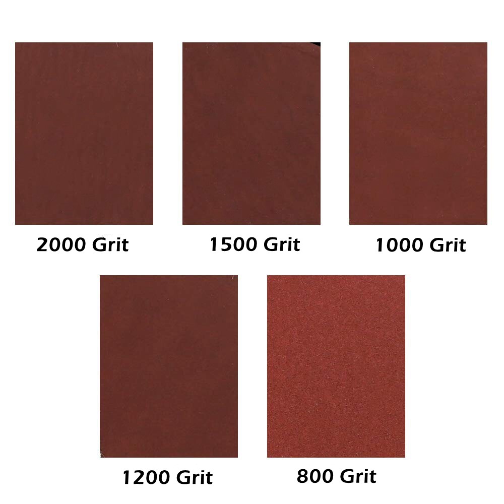 60X 5 inch Sanding Discs 800-2000 Grit Hook Loop 8-Hole Orbital Sander Paper Pad