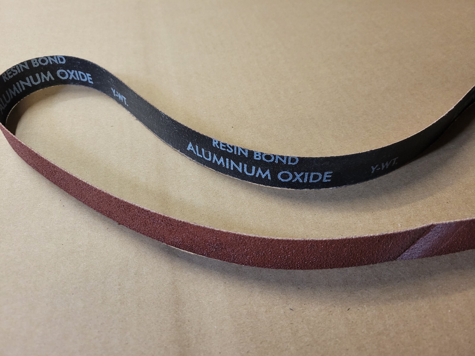 1 x 42 Aluminium Oxide Resin Cloth Sanding Belt 60 Grit MADE IN USA, Each