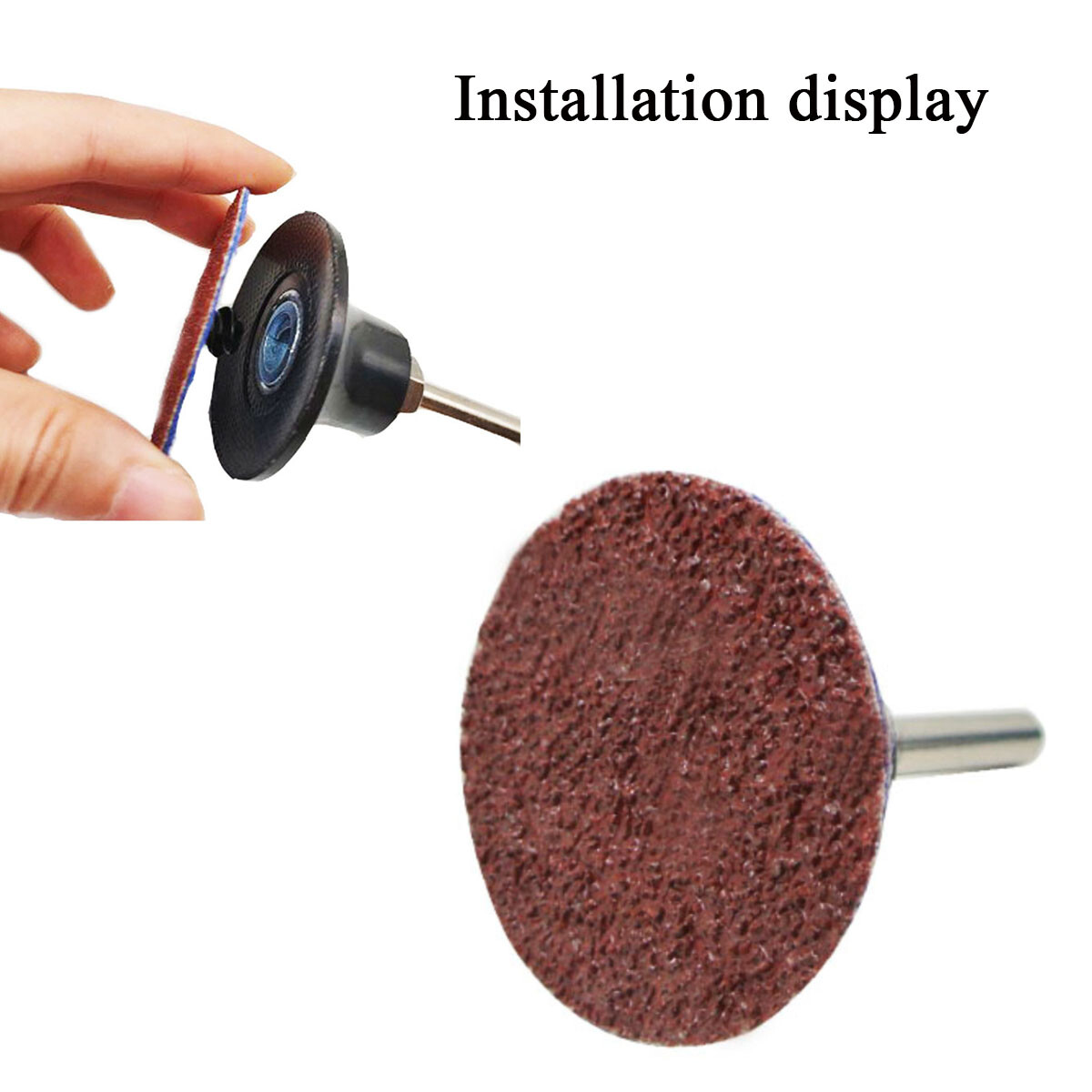25PCS 3″ Roll Lock Die Grinder Sanding Grinding Discs Quick Change 36 60 80 Grit