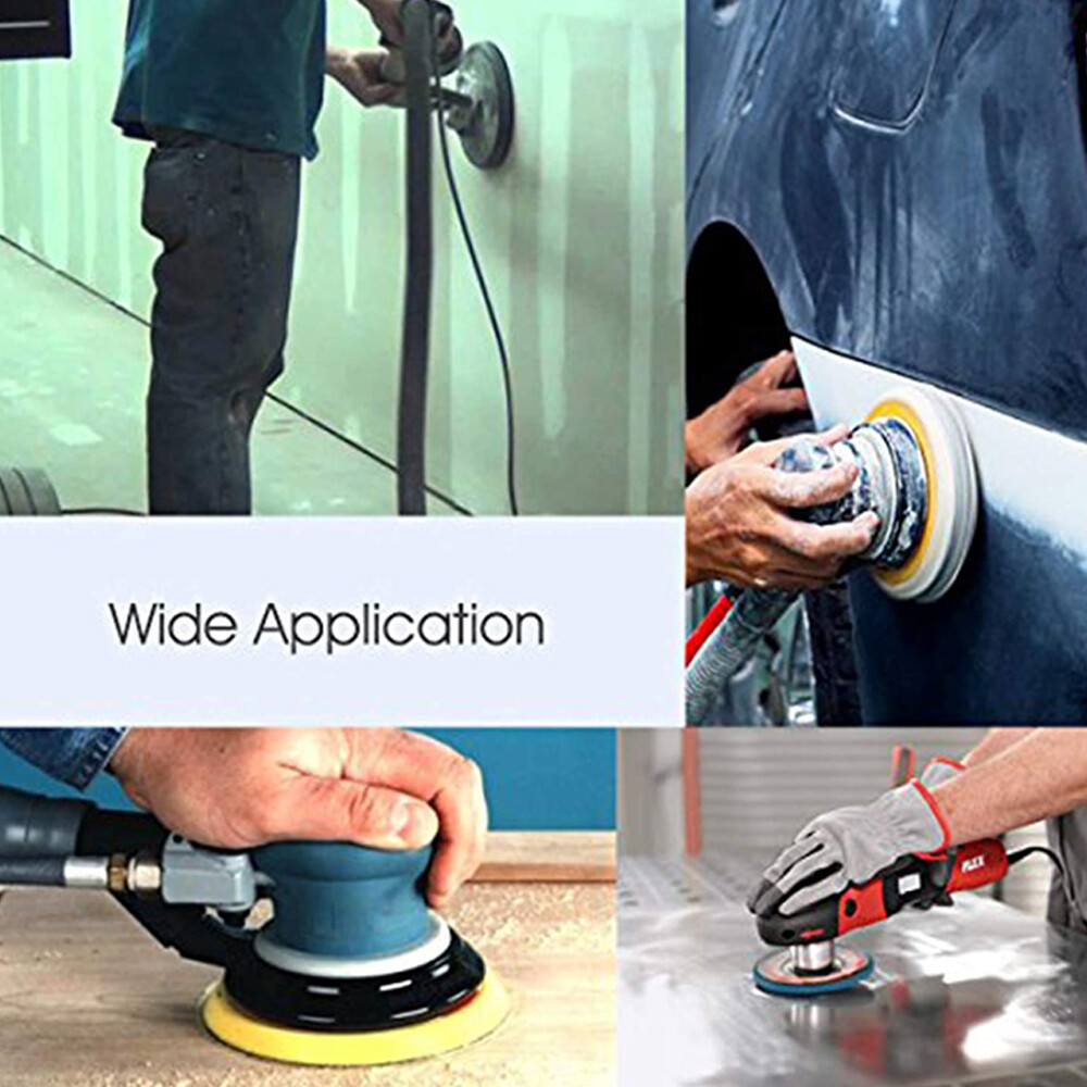 100PCS 100 Grit 5″ Sanding Discs Hook Loop 8 Hole Sandpaper Orbital Sander Paper