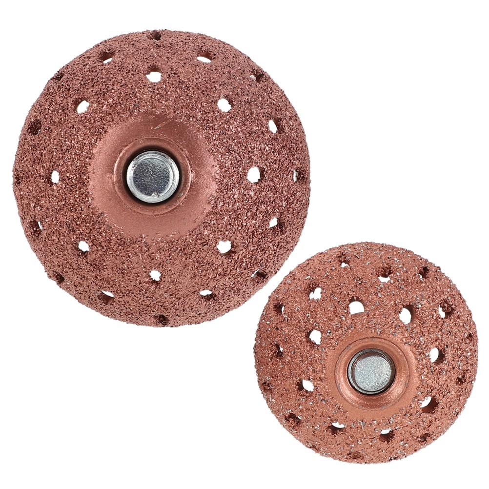 2 Pcs Tungsten Steel Buffing Wheels for Vehicle Tire Repair Grinding Tool